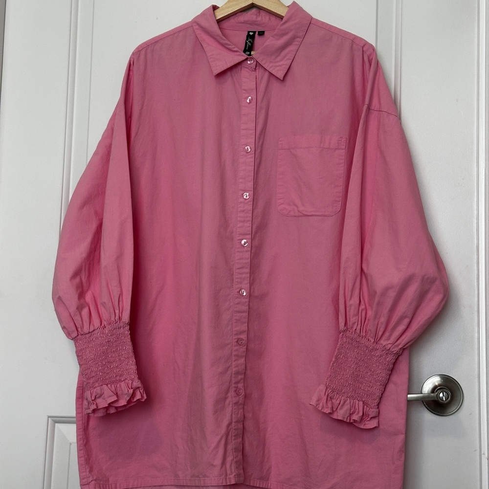 Pink Button-Up Shirt - Picture 2 of 4